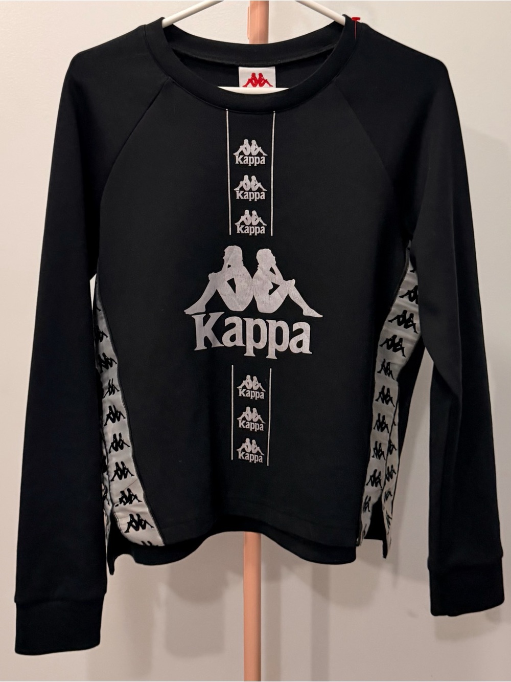 Kappa Black and White Logo Kids Sweatshirt